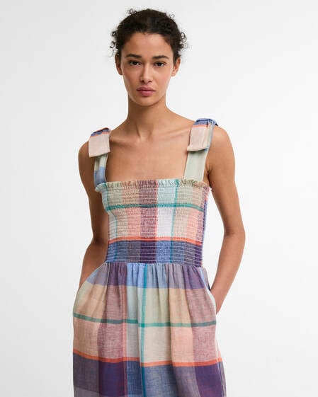 Amelie Midi Dress Multi Check