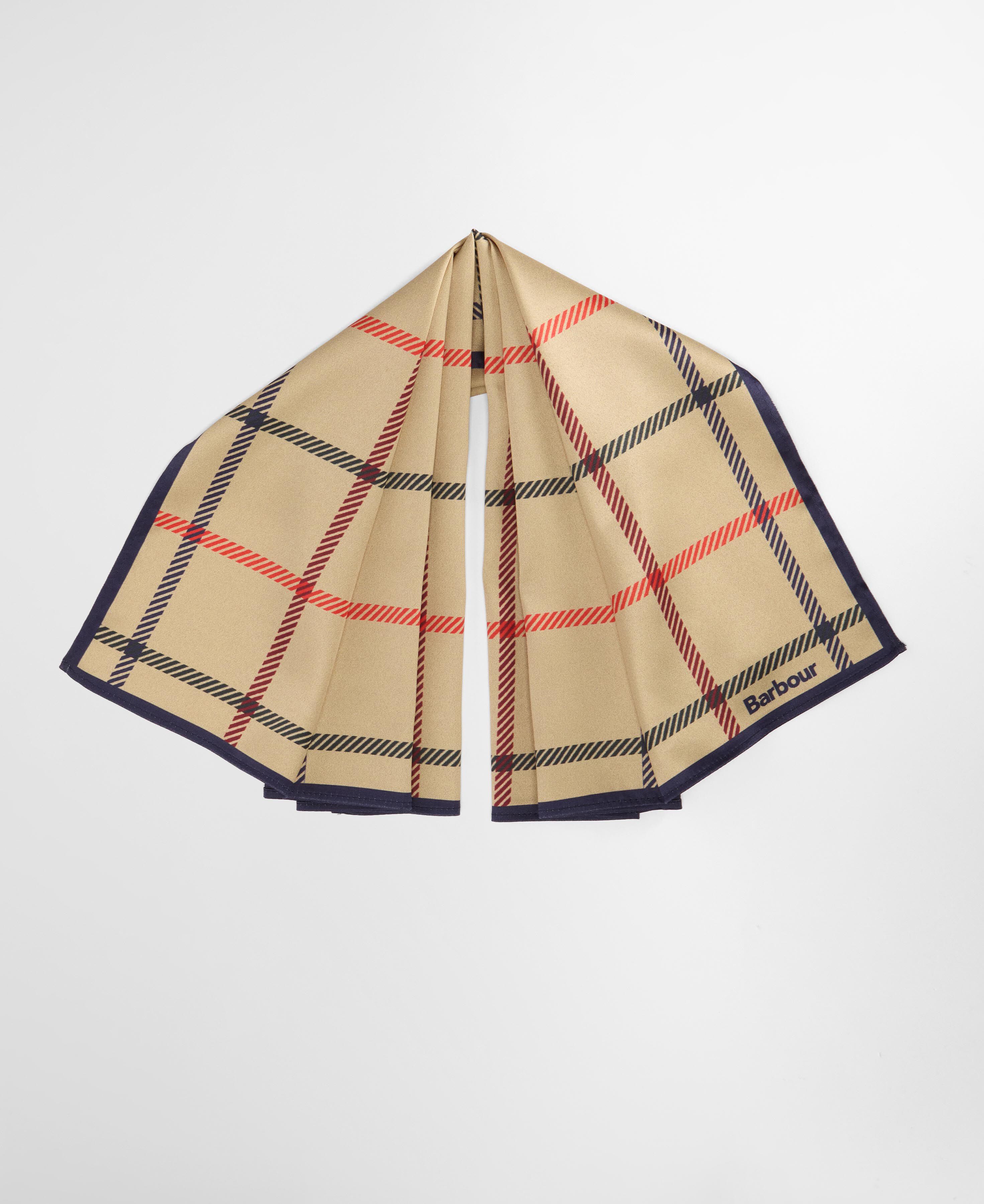 Mackworth Head Scarf Beige Tattersall