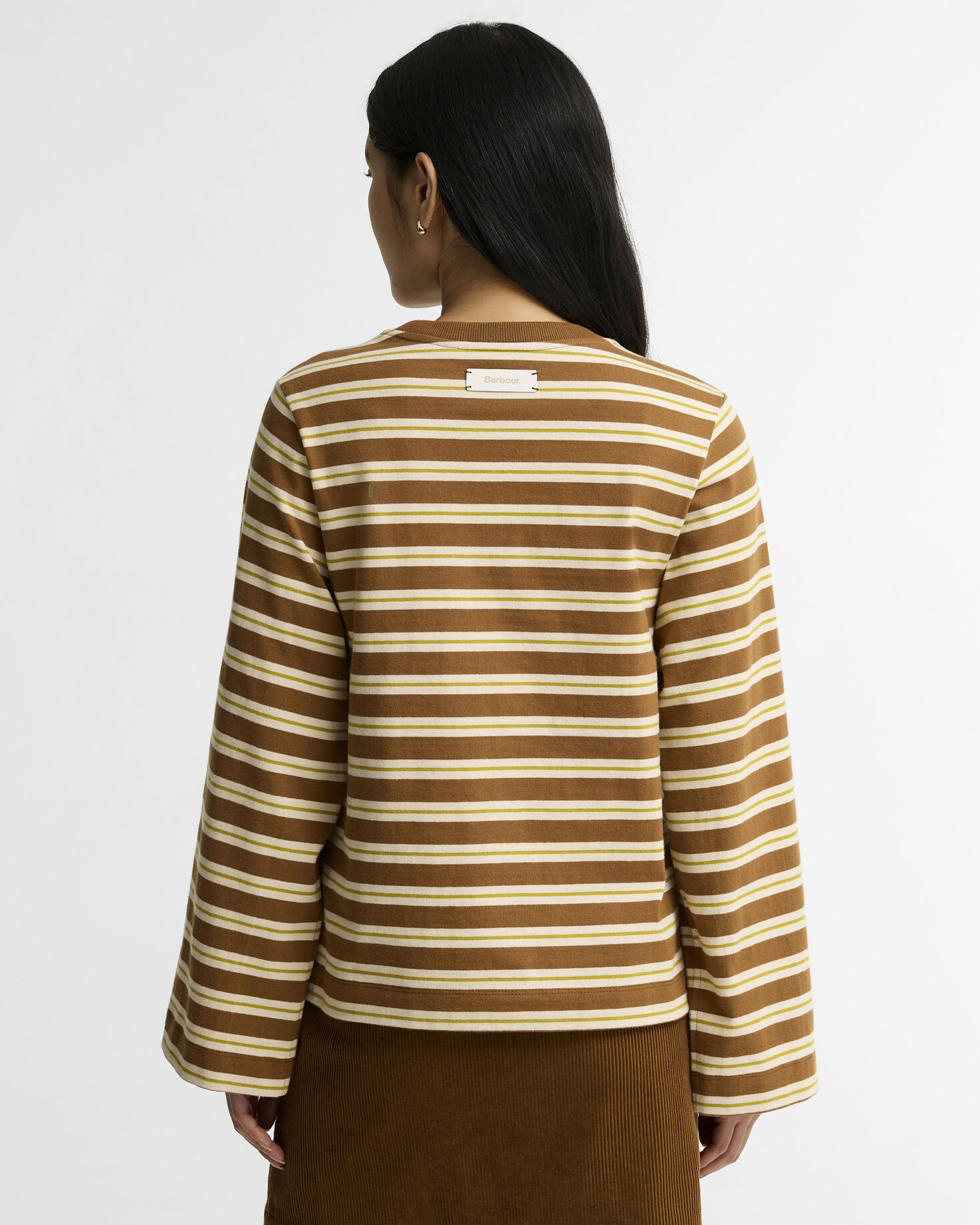 Maplewood Striped Long-Sleeved T-Shirt Tan/Birch