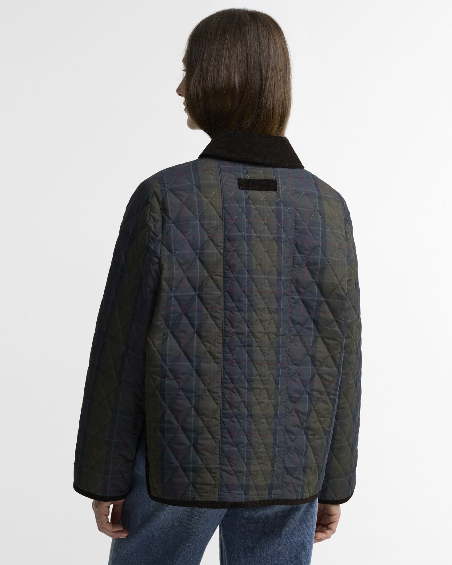 Ainsdale Checked Quilted Jacket Shadow Classic