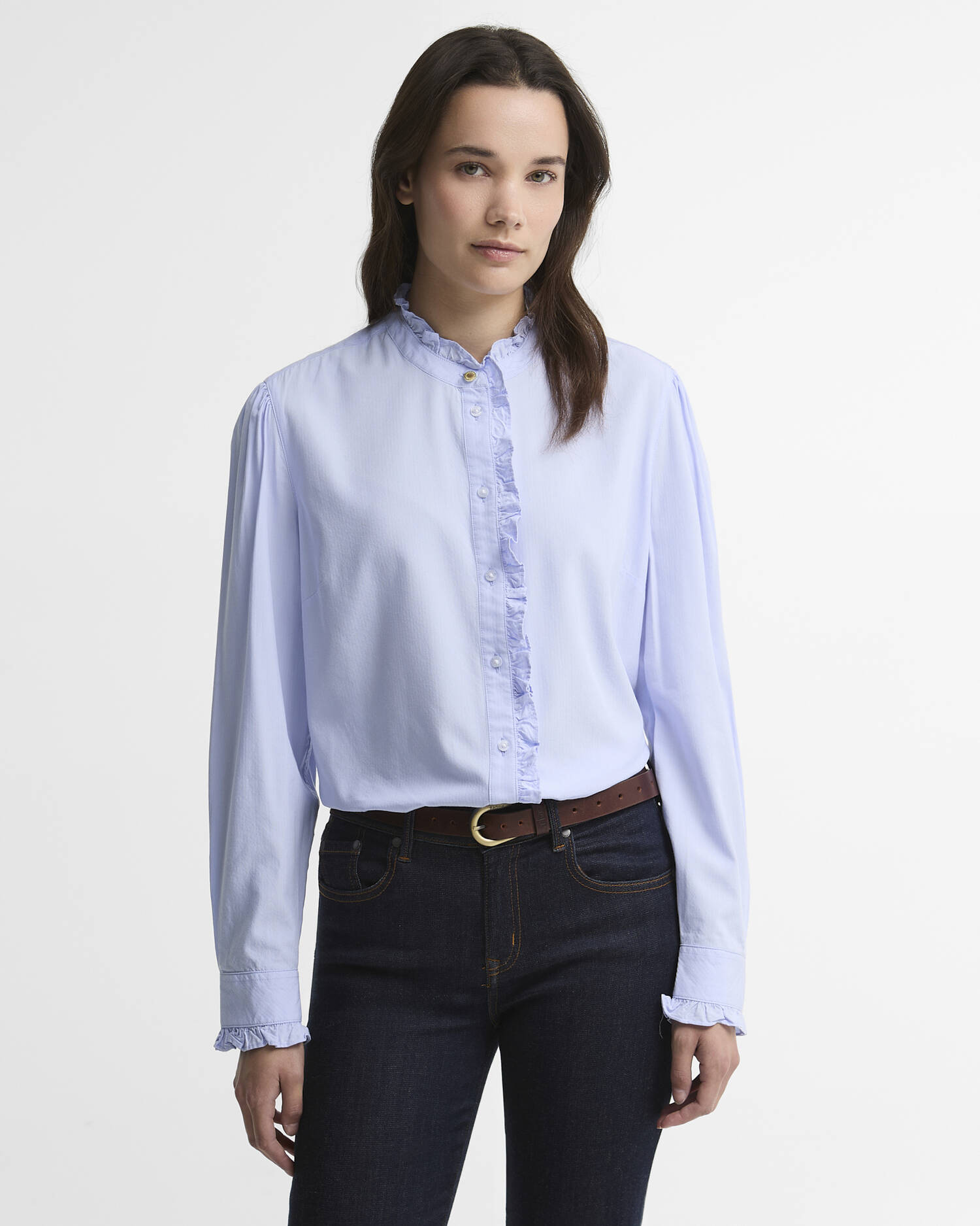 Barbour Bluse Antoinette Relaxed Fit Pale Blue image number 0