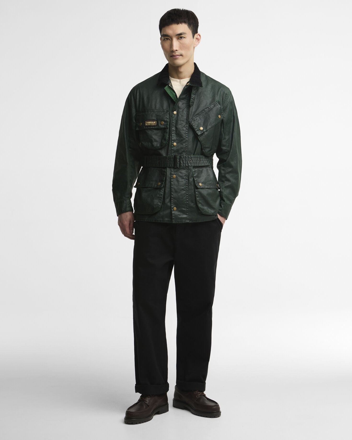 Freizeitjacke Distressed 90th Anniversary A7 Green