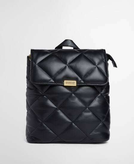 Soft Qulted Hoxton Backpack Black