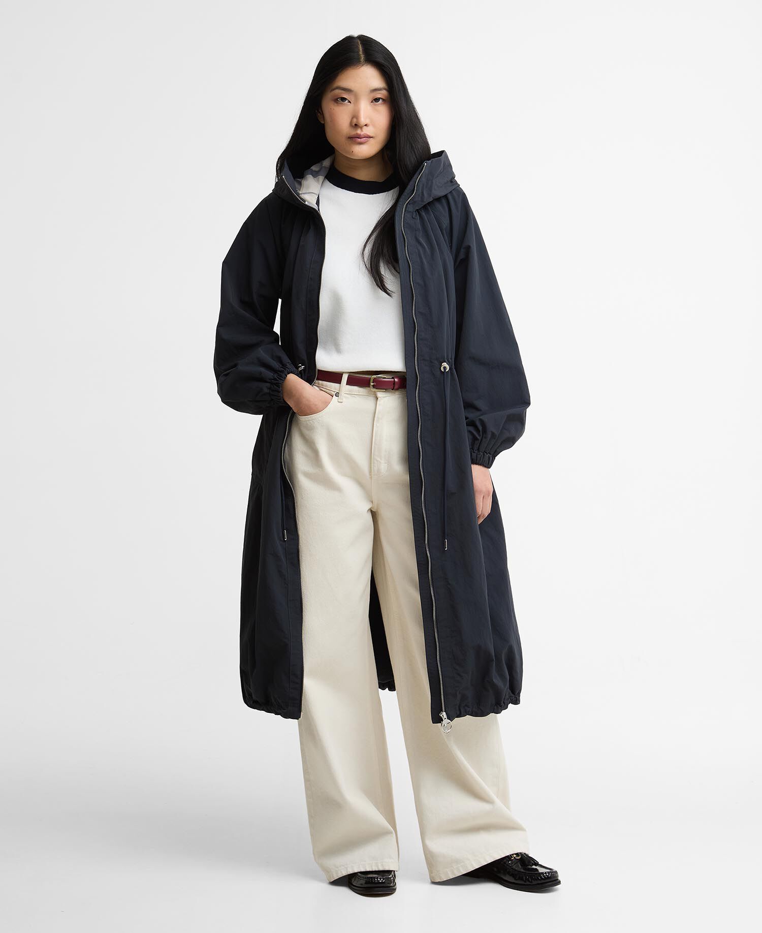 Parka Kempsey Showerproof Dark Navy/Dress Navy Tartan
