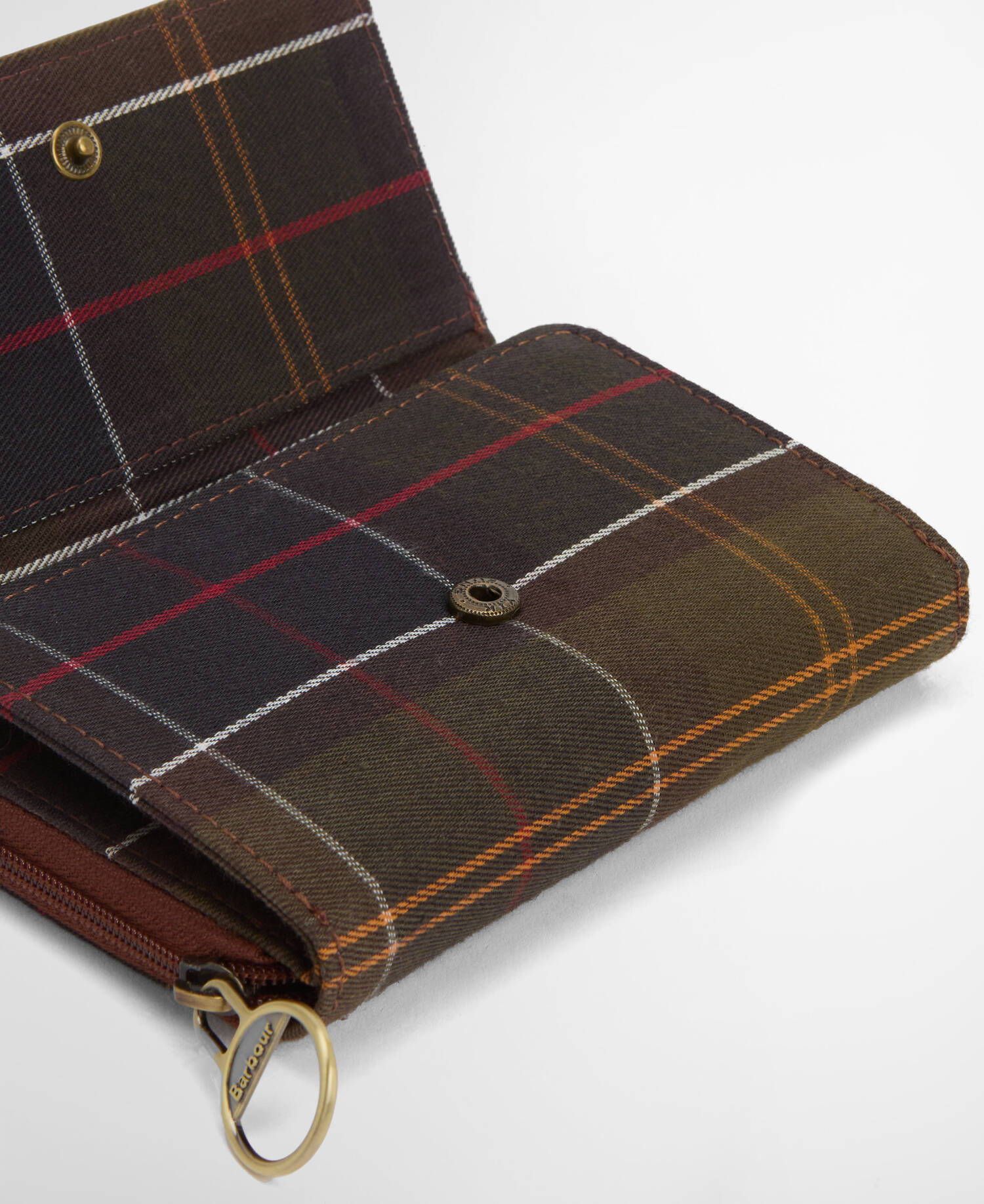 Rosa Leather French Purse Brown/Classic Tartan image number 5