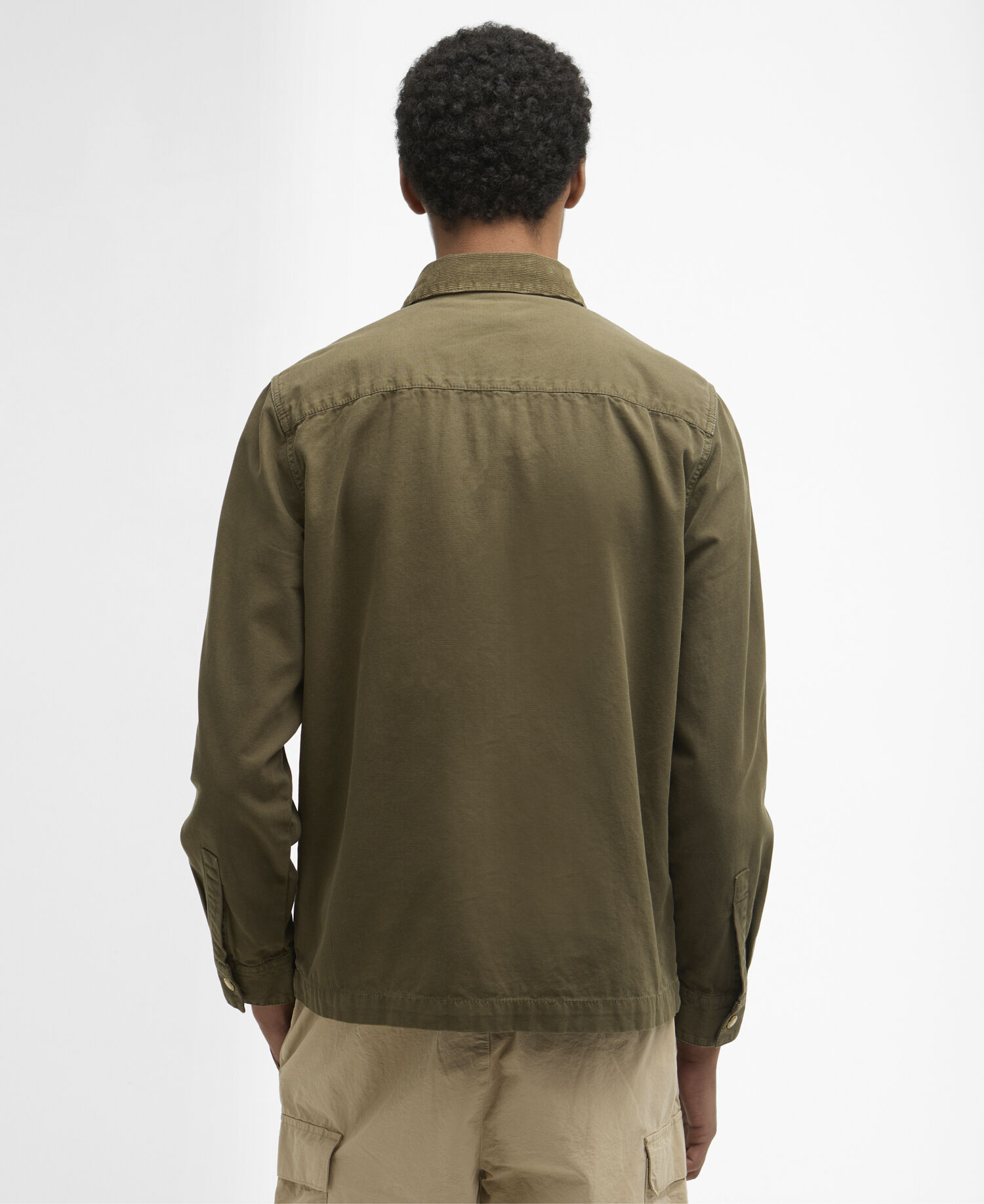 Overshirt Declan con lavorazione patchwork Ivy Green