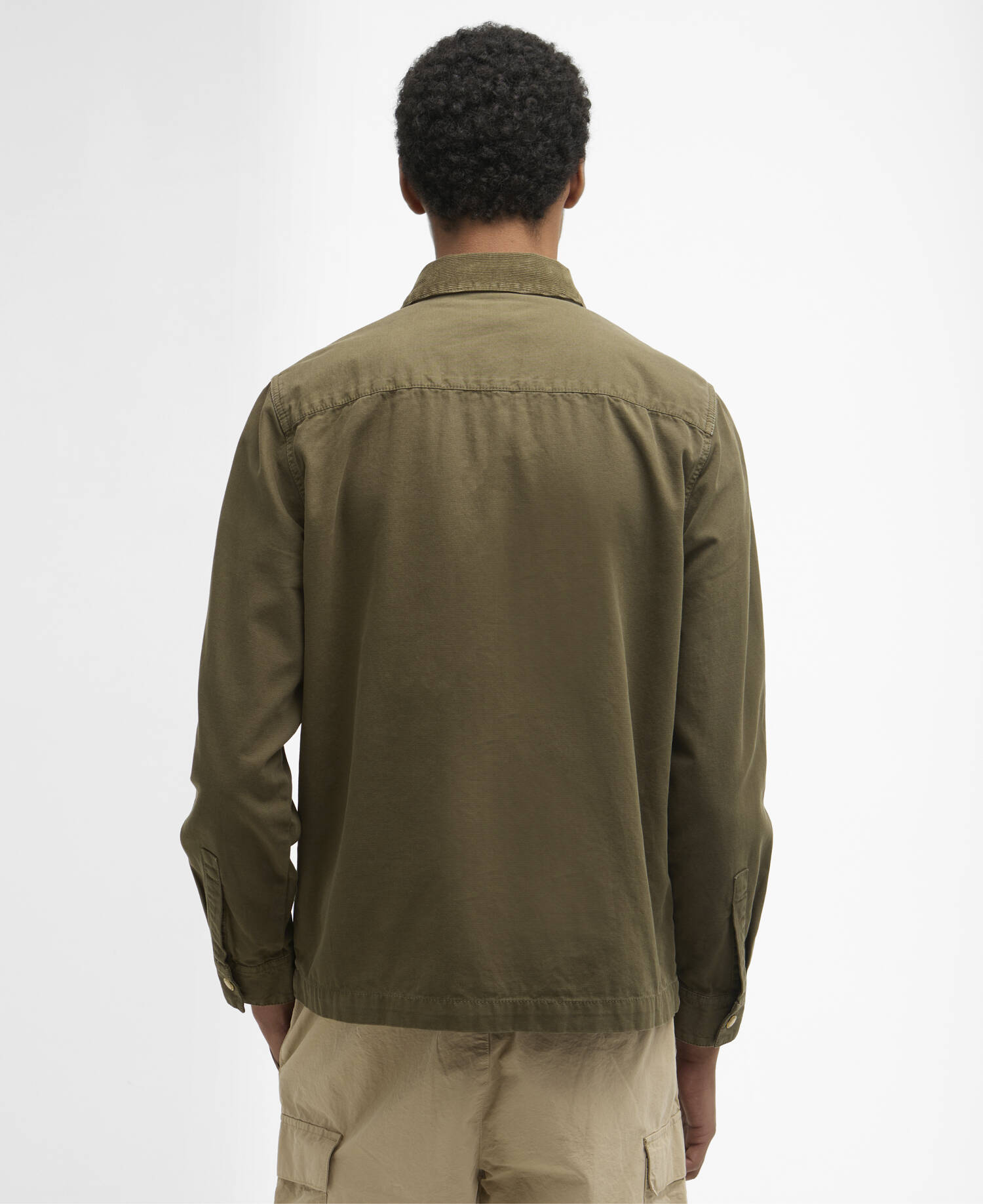 Overshirt Declan con lavorazione patchwork Ivy Green image number 2