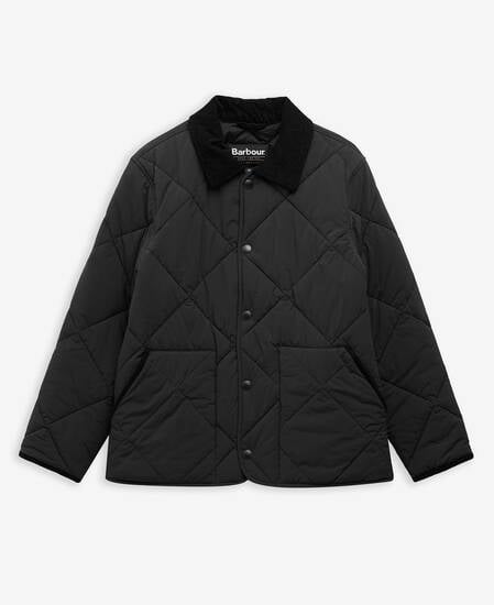 Modified Short Liddesdale Quilted Jacket Black