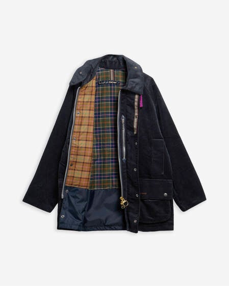 Paul Smith Loves Barbour Cord Beaufort Casual Jacket Dk Navy