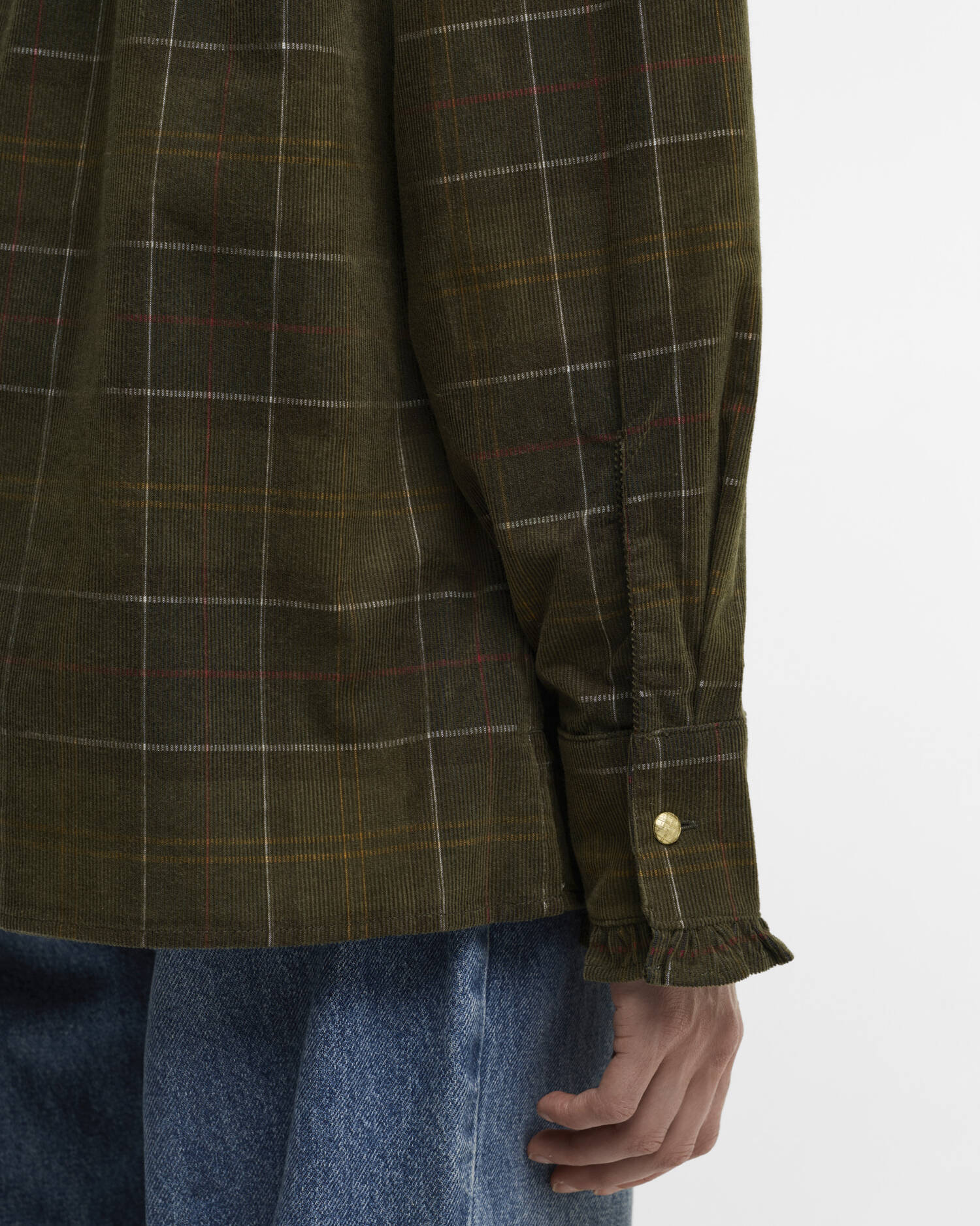 Barbour Hemd Shae Tartan Relaxed Fit Sage/Classic Tartan image number 4