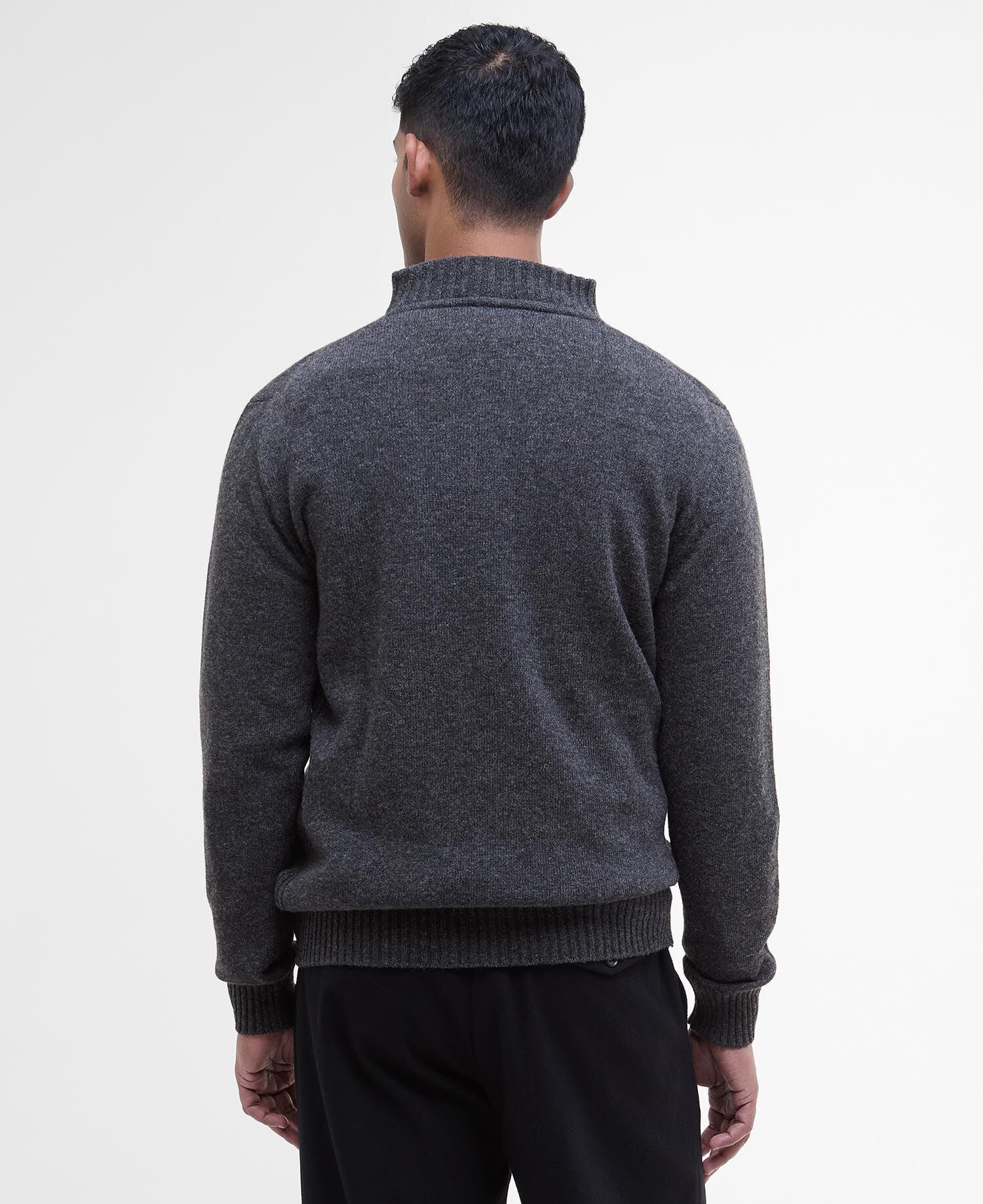 Essential Quarter-Zip Jumper Charcoal