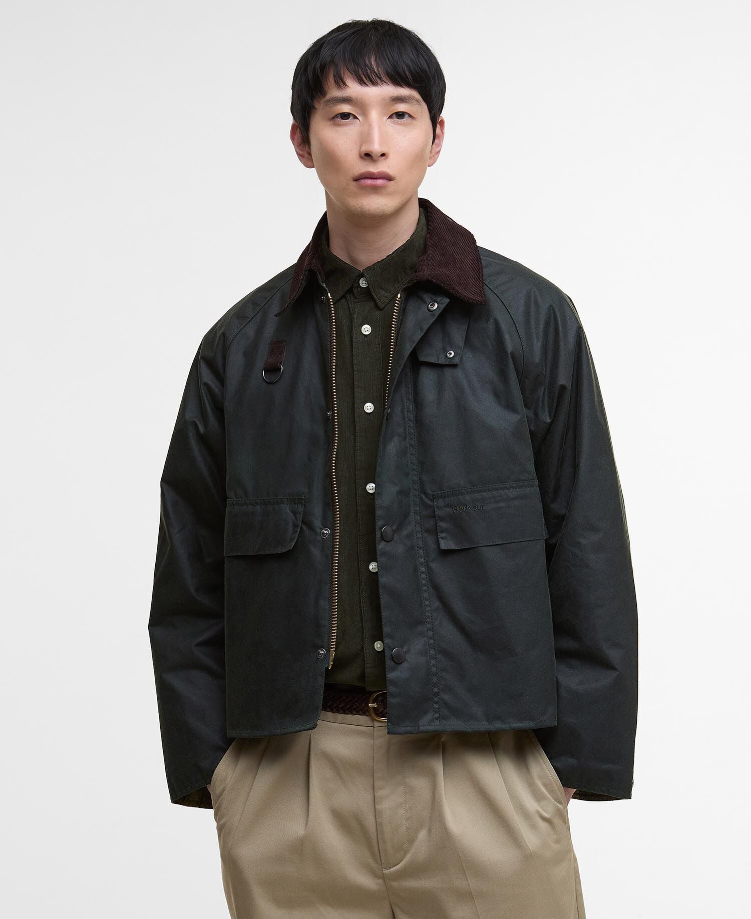 Modified Spey Waxed Jacket Sage