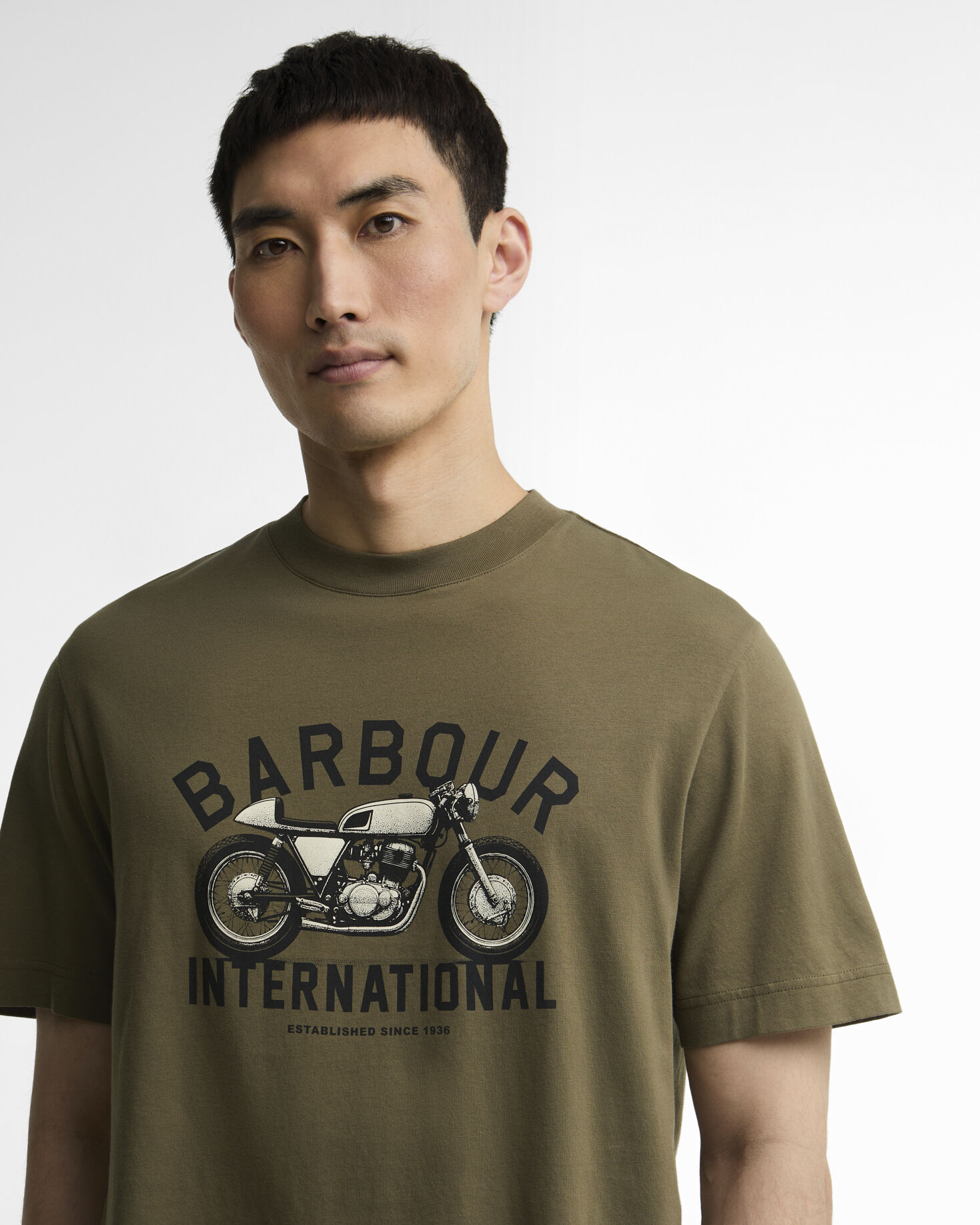 T-Shirt Eric Graphic Mid Olive
