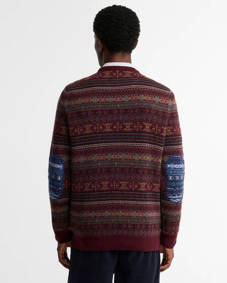 Maglione girocollo Dalehead Fair Isle Wine
