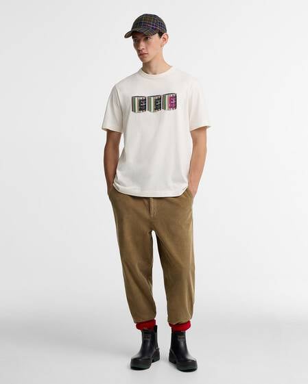 Paul Smith Loves Barbour Tinned Graphic T-Shirt Whisper White