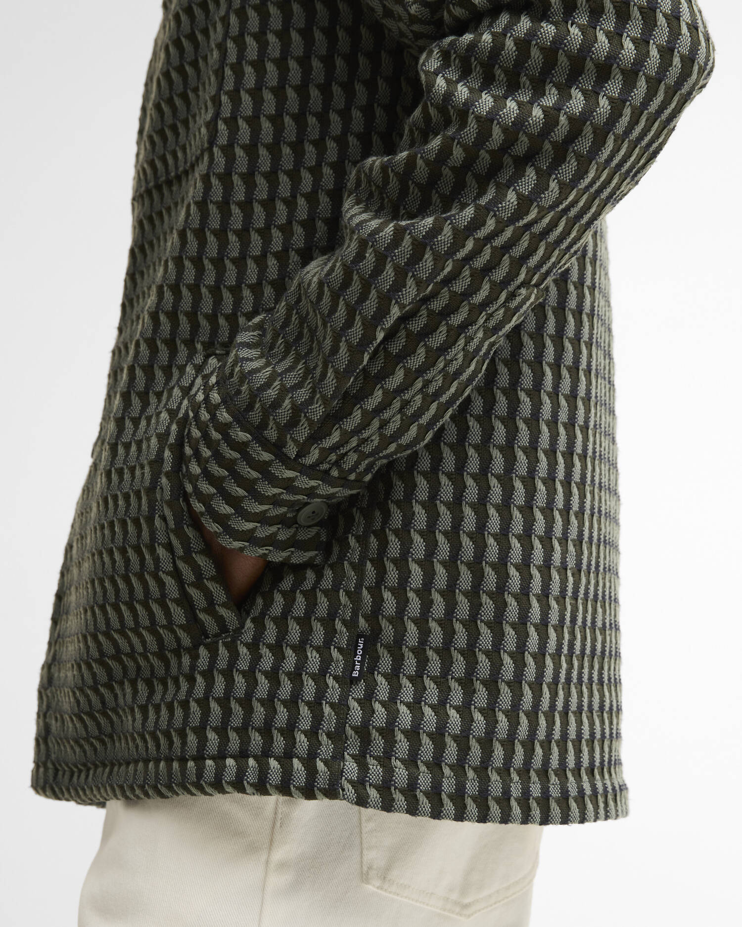 Emlyn Textured Overshirt Sage image number 4