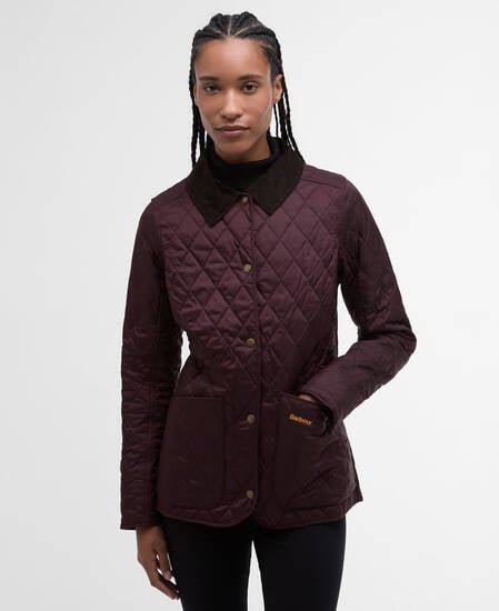 Annandale Quilted Jacket Black Cherry