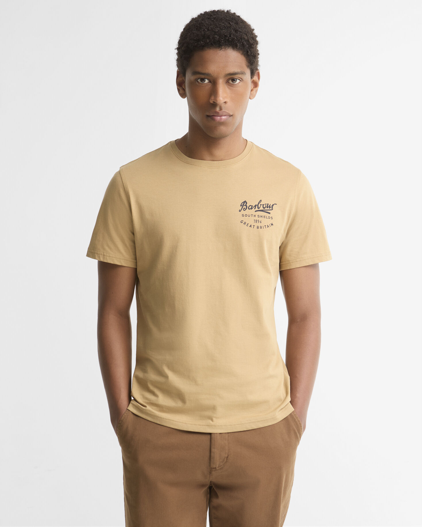 Script Graphic T-Shirt Stone
