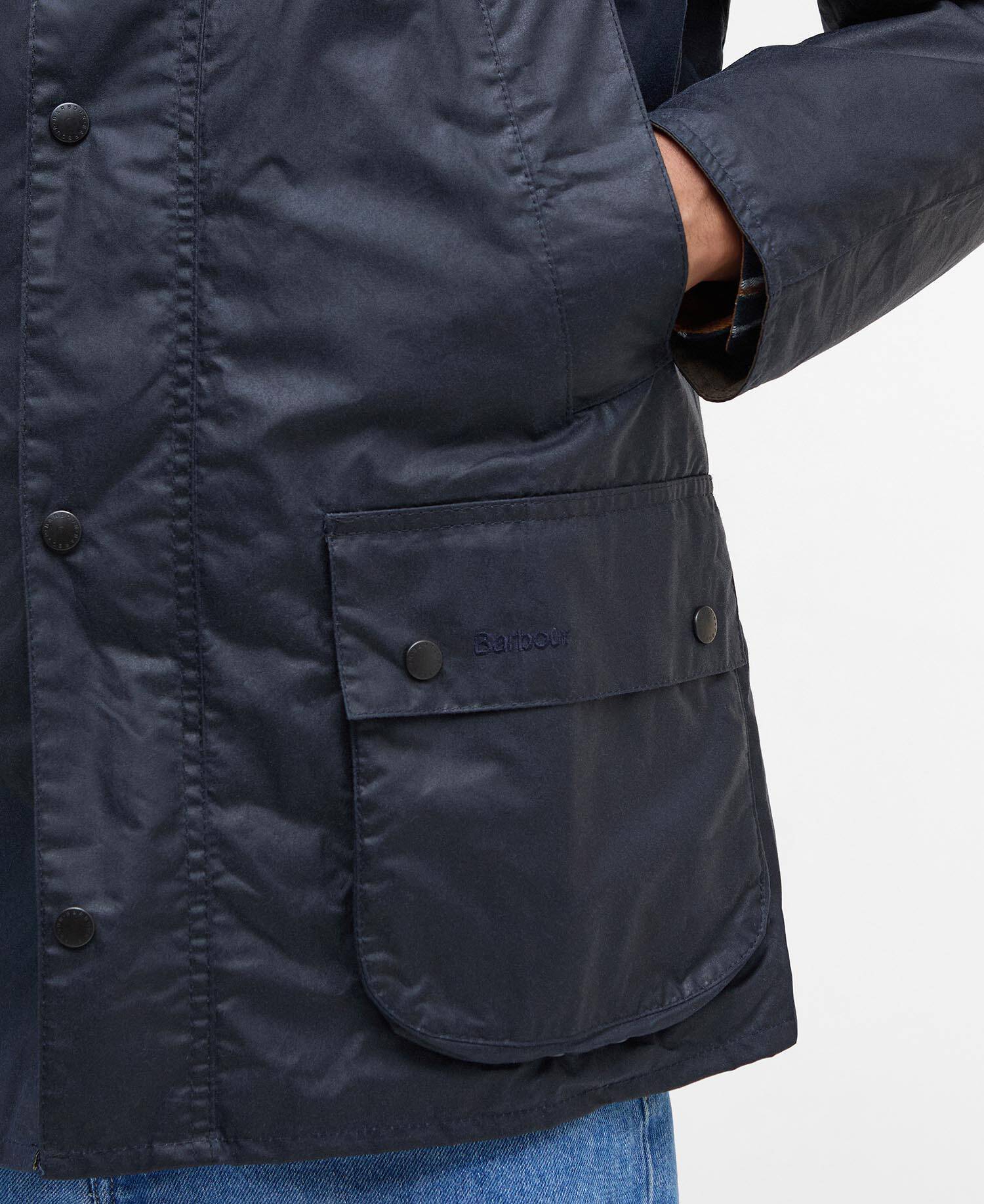 Lightweight Ashby Waxed Jacket Royal Navy image number 6