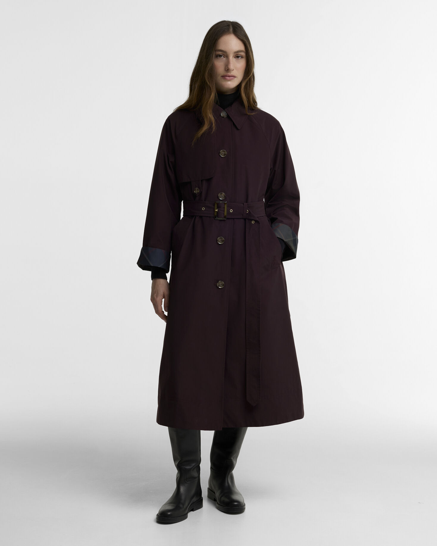 Antonella Showerproof Trench Coat Fig/Shadow Classic