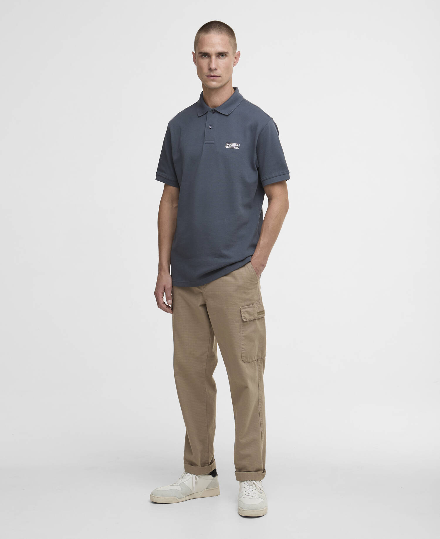 Essential Polo Shirt Storm Grey image number 1