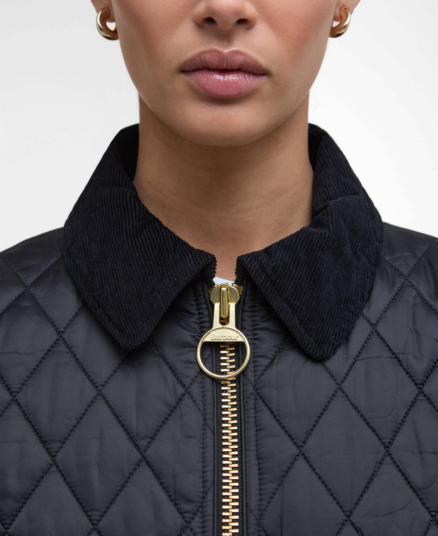 Beadnell Fitted Quilted Jacket Black/Classic image number 4