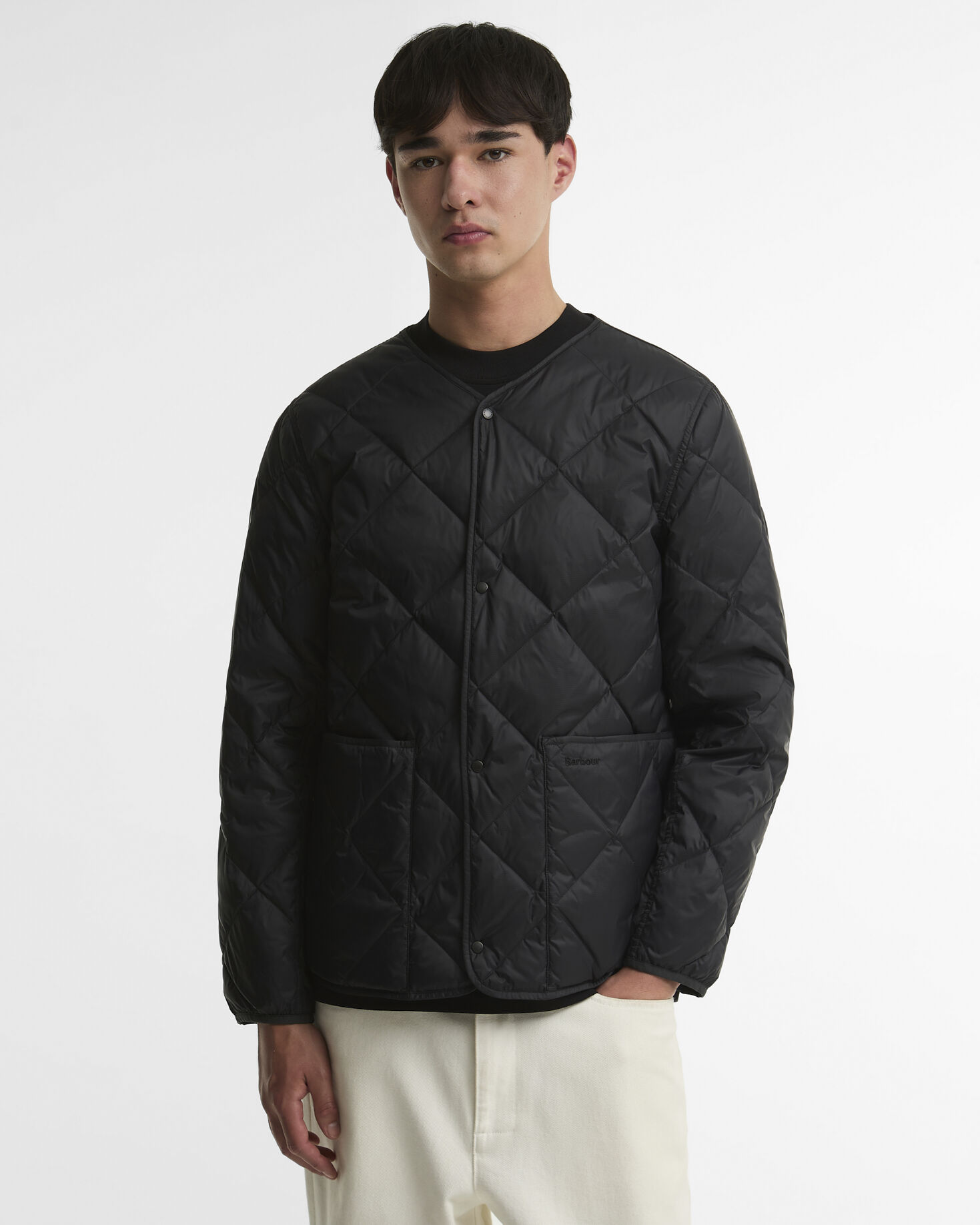 Lightweight Down Reversible Puffer Liner Black