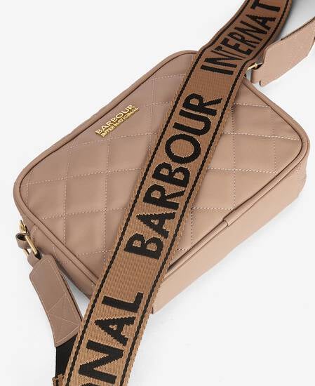 Sloane Quilted Crossbody Bag Camel