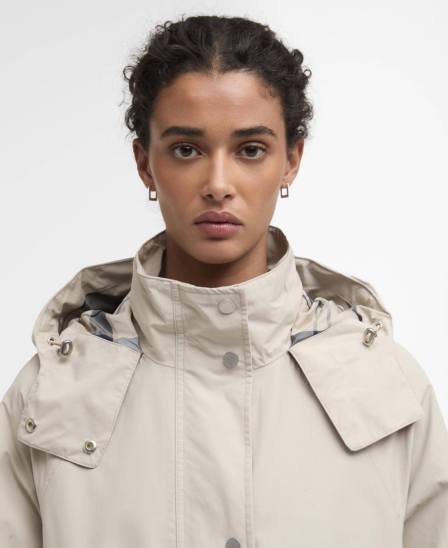 Devlin Waterproof Jacket Mist/Dress Navy Tartan image number 3