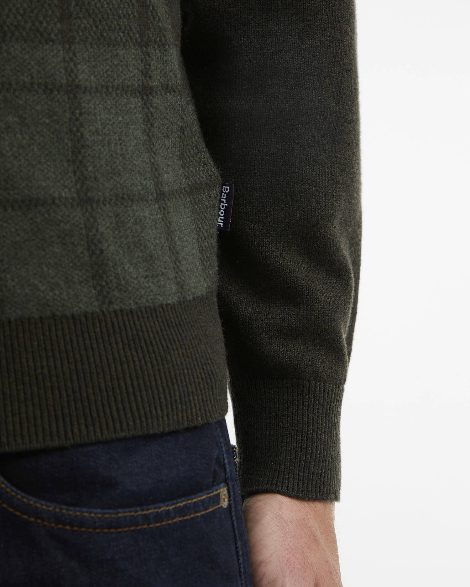 Maglione girocollo Mineral in tartan Pine image number 4