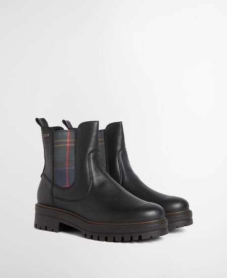 Stivaletti Chelsea Amberley in pelle impermeabile Black Leather