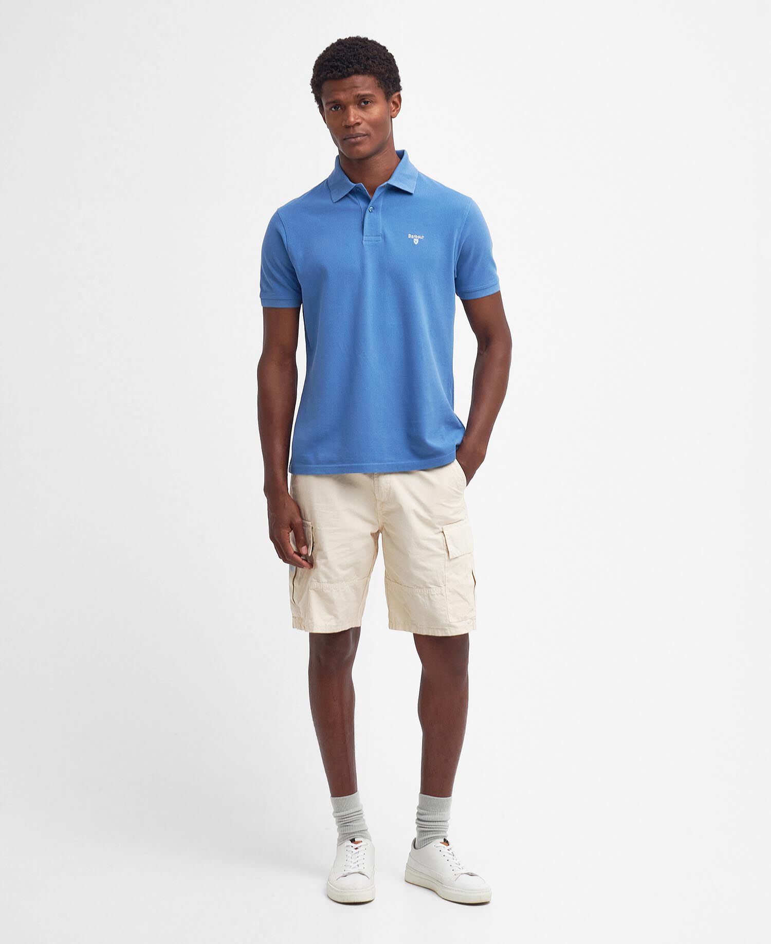 Sports Short-Sleeved Polo Shirt Federal Blue