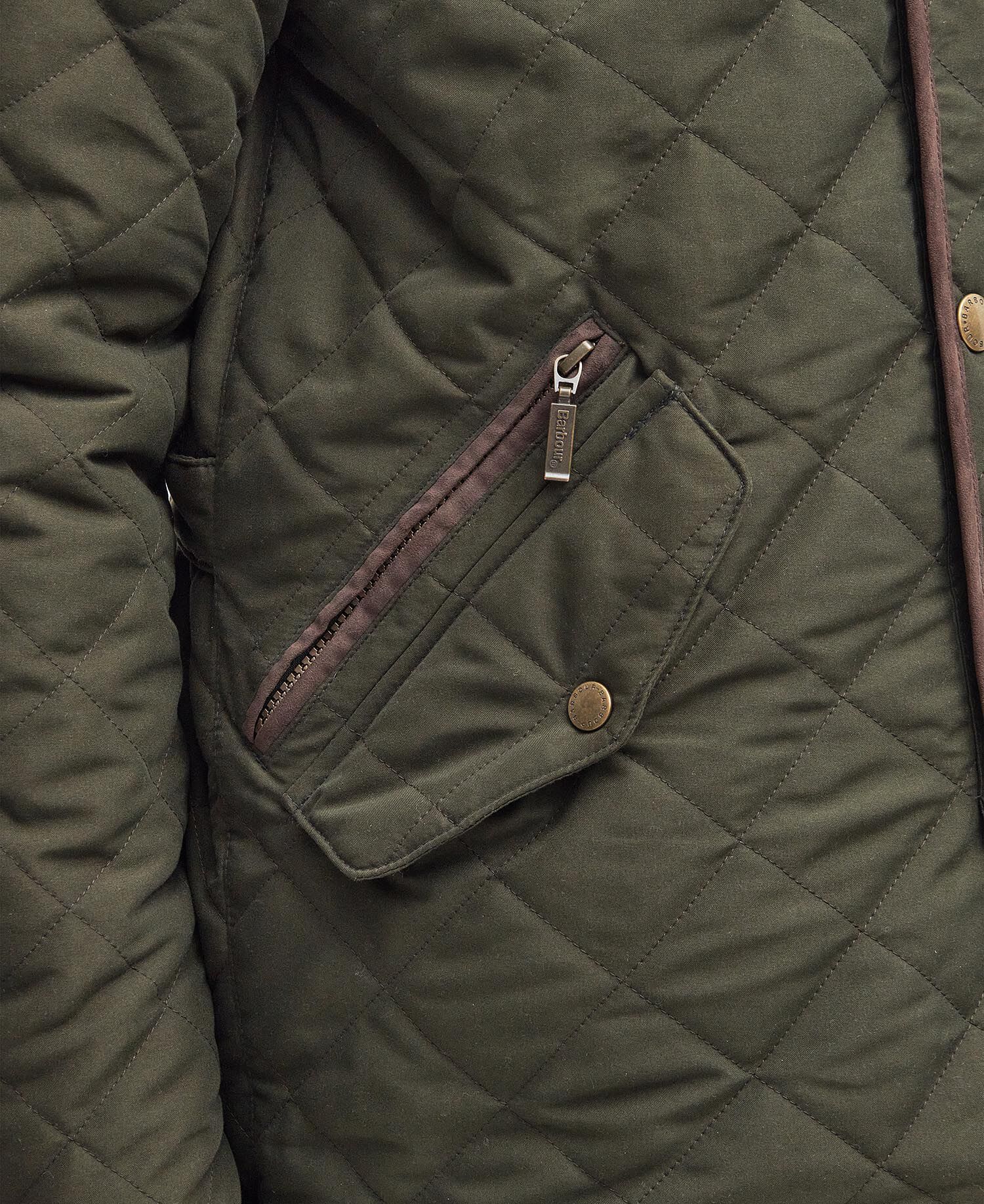 Shoverler Quilted Jacket Dark Olive