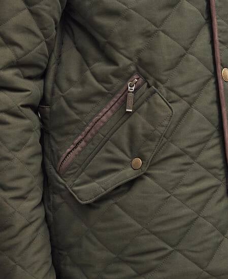 Shoverler Quilted Jacket Dark Olive