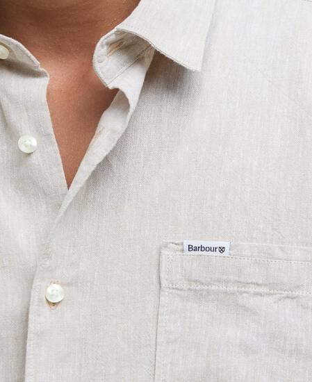 Nelson Regular Short-Sleeved Shirt Stone