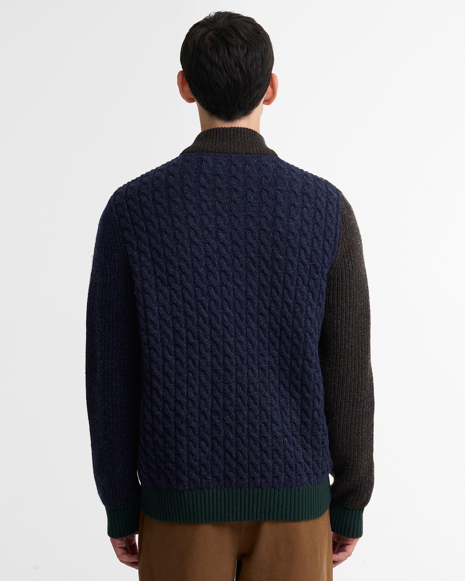 Paul Smith Loves Barbour Gamefair Wool Cardigan Russet
