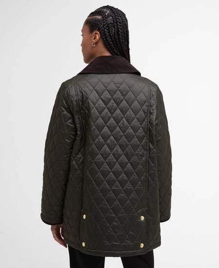 Modern Beadnell Quilted Jacket Sage/Ancient