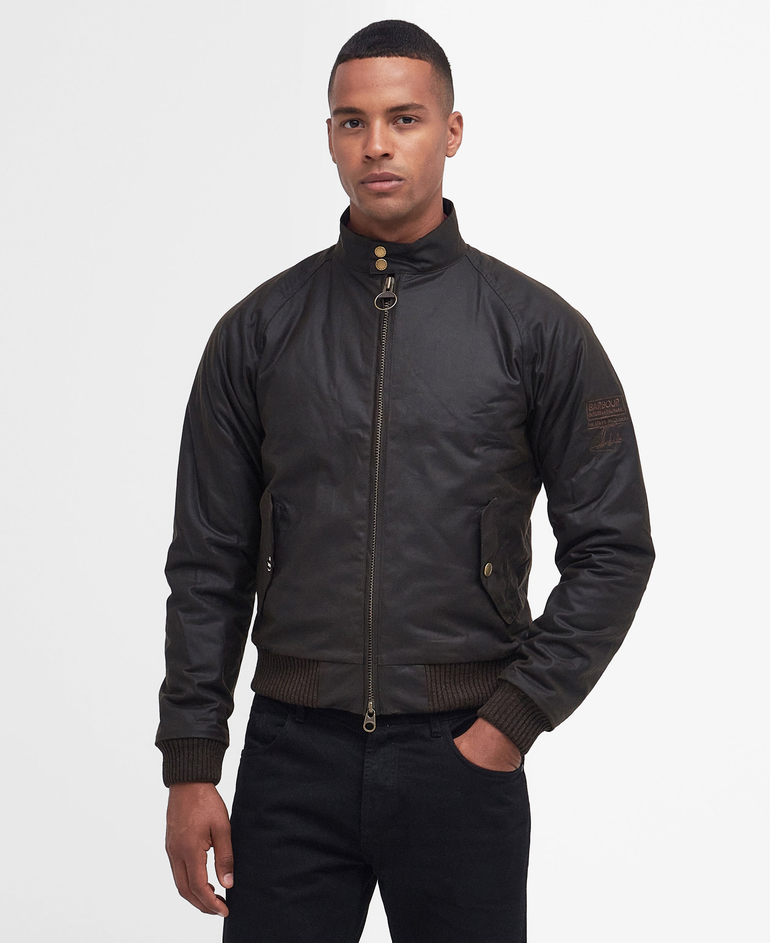 Merchant Waxed Jacket Olive