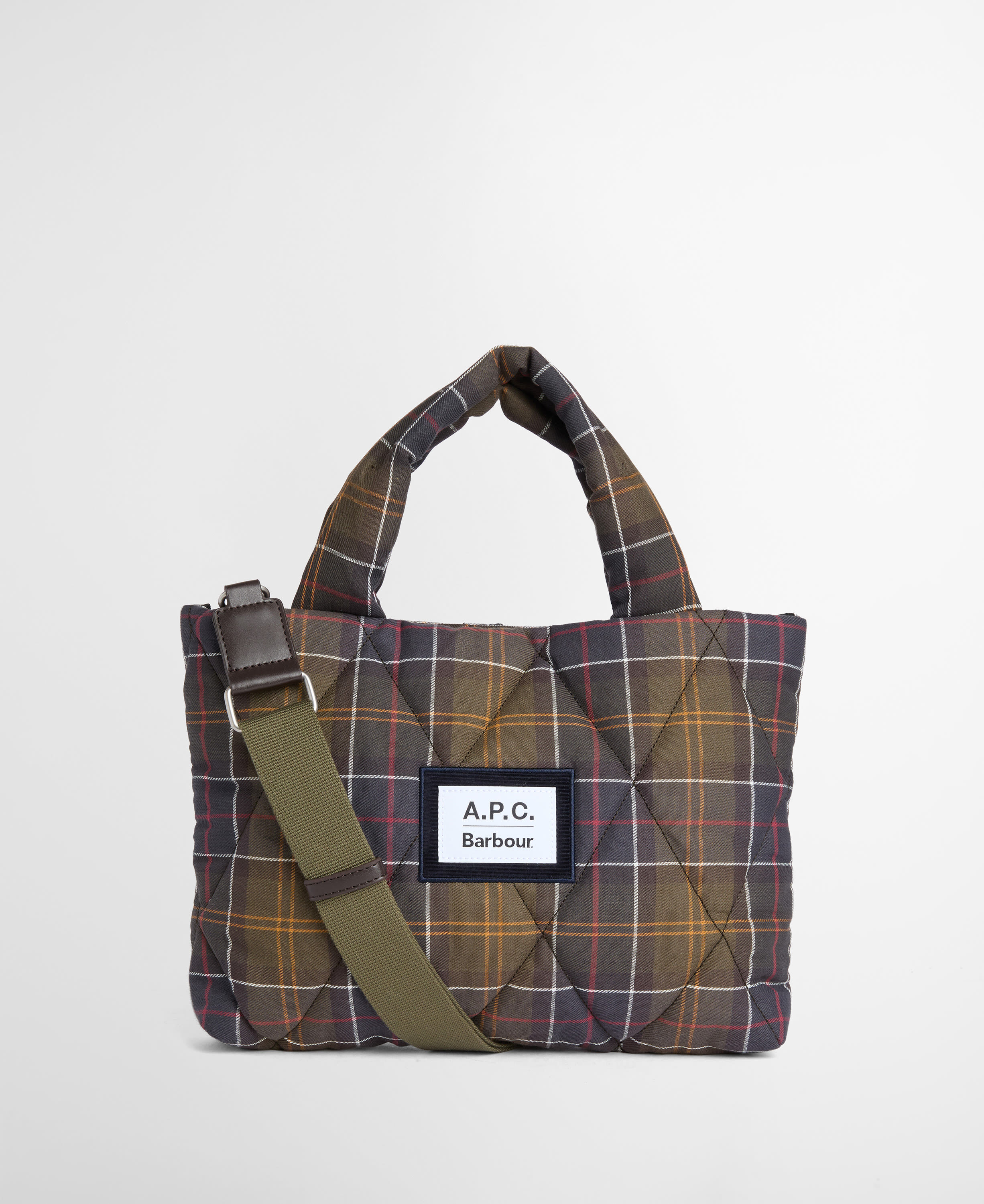 Barbour x A.P.C. Tartan Quilted Crossbody Bag Classic Tartan