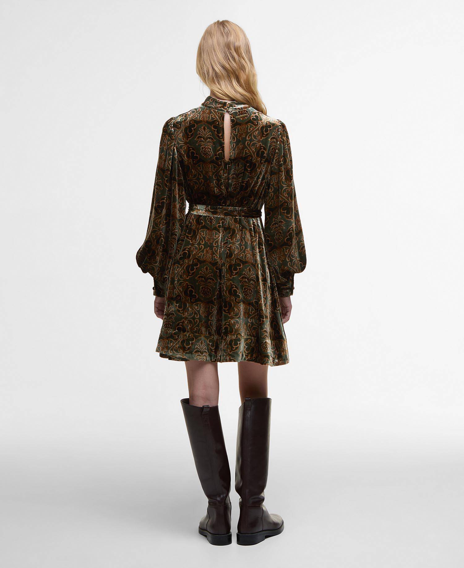 Barbour FARM Rio Ana Clara Mini Dress Pineapple Print image number 2