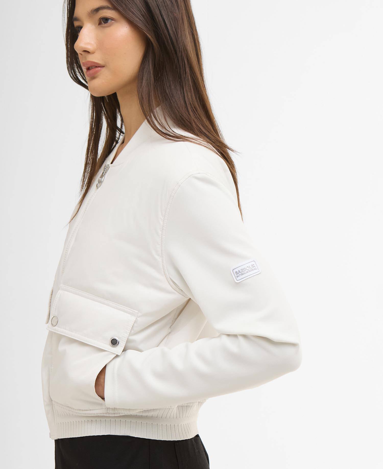 Emerson Quilted Bomber Jacket Vaporous Grey image number 4