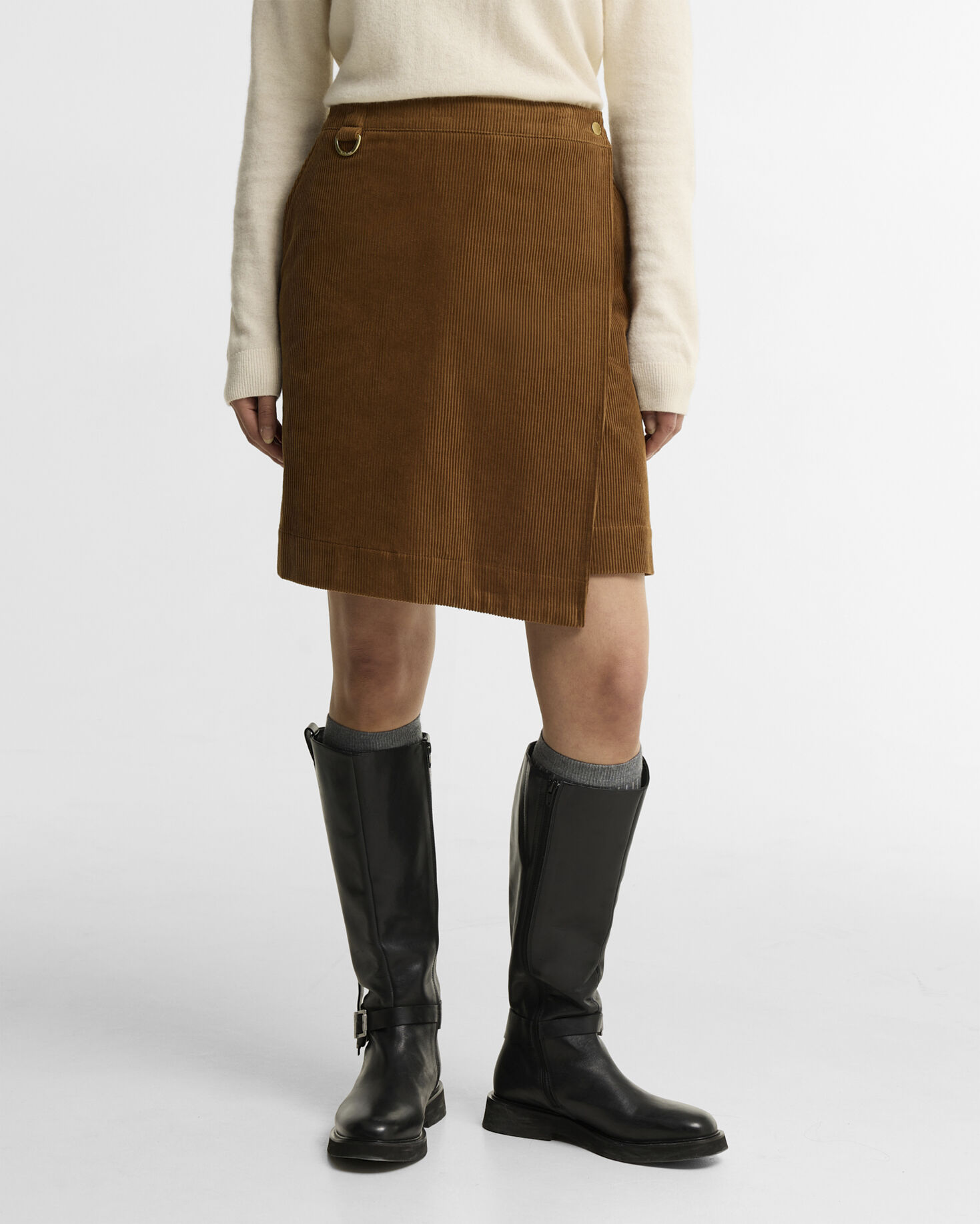 Wrenwood Wrap Mini Skirt Tan