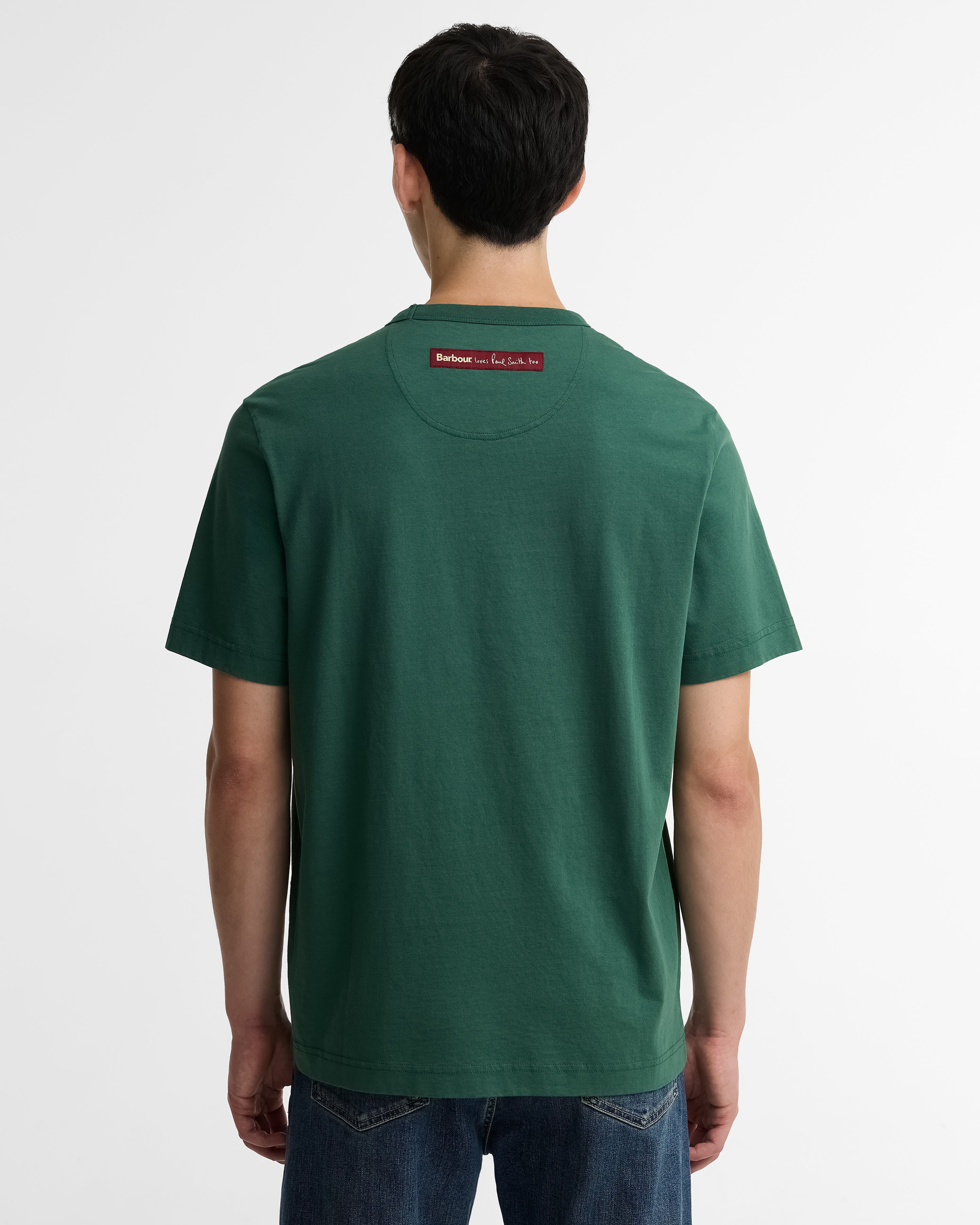 Paul Smith Loves Barbour Key Graphic T-Shirt Bottle Green