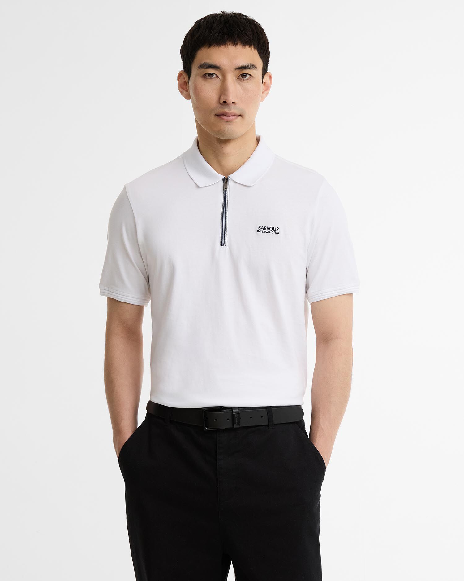 Poloshirt Ashmann Tipped White