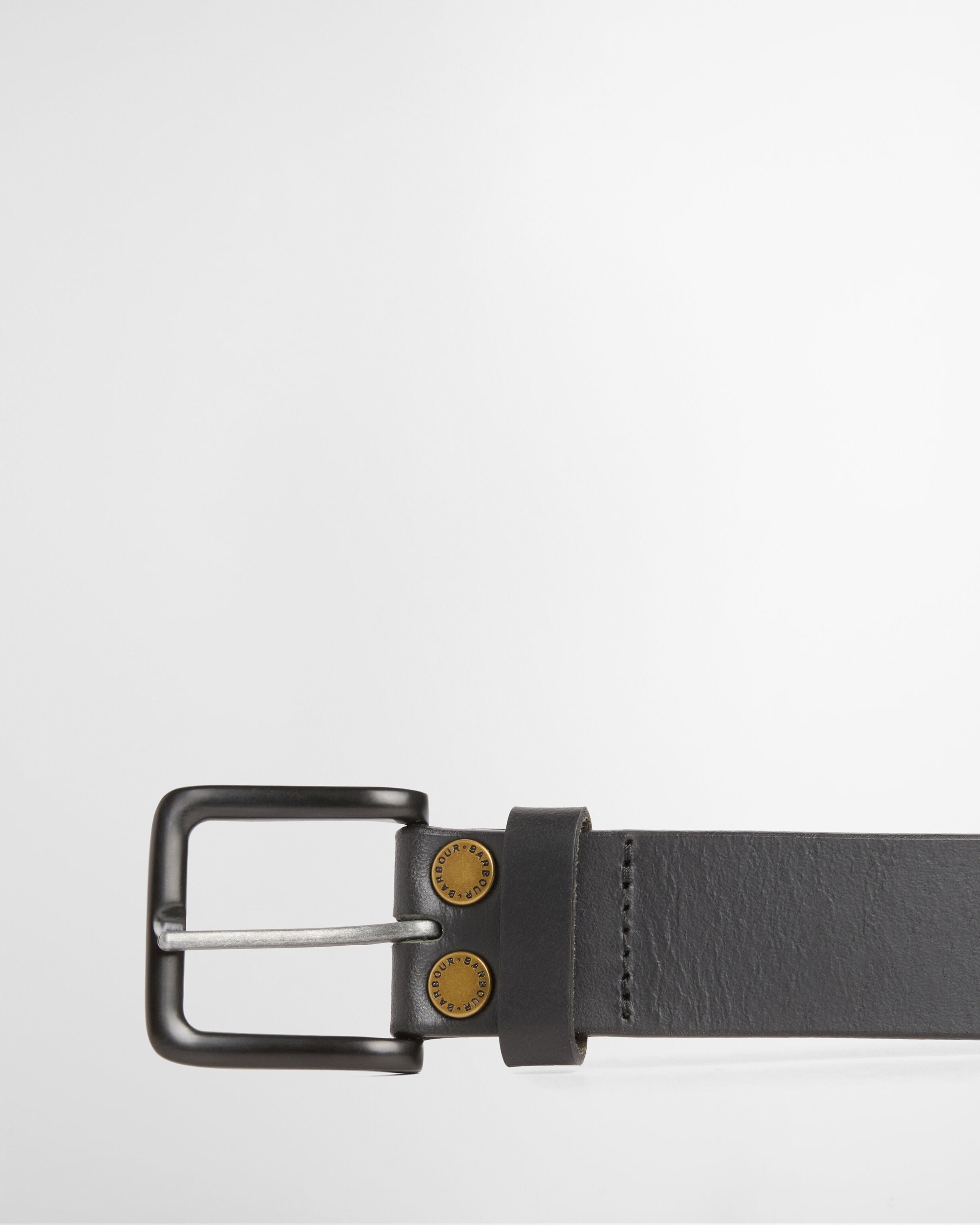 Double Rivet Belt Classic Black