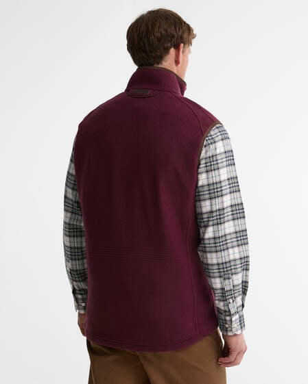 Langdale Fleece Gilet Dark Bordeaux