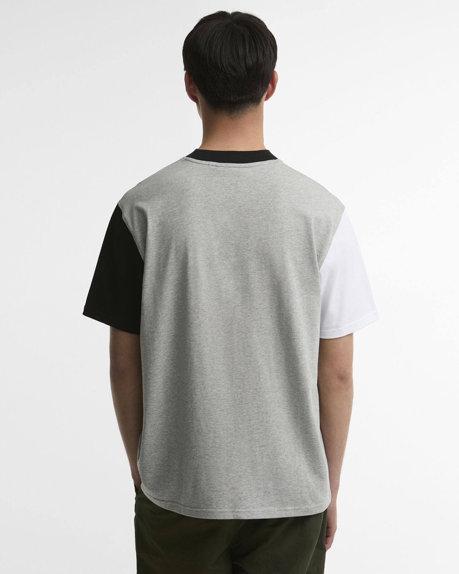 Colourblock Oversized T-Shirt Grey Mix