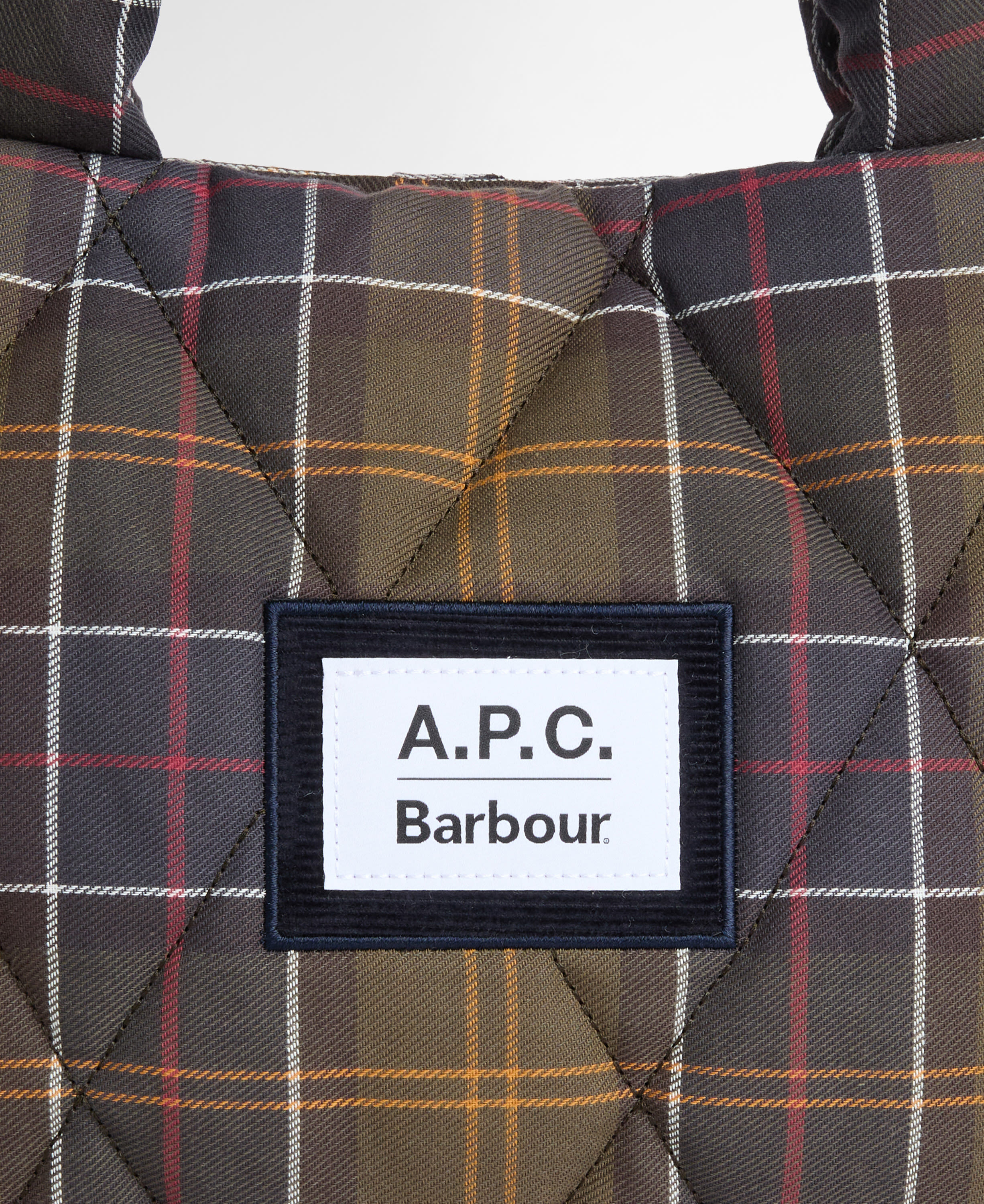 Barbour x A.P.C. Tartan Quilted Crossbody Bag Classic Tartan