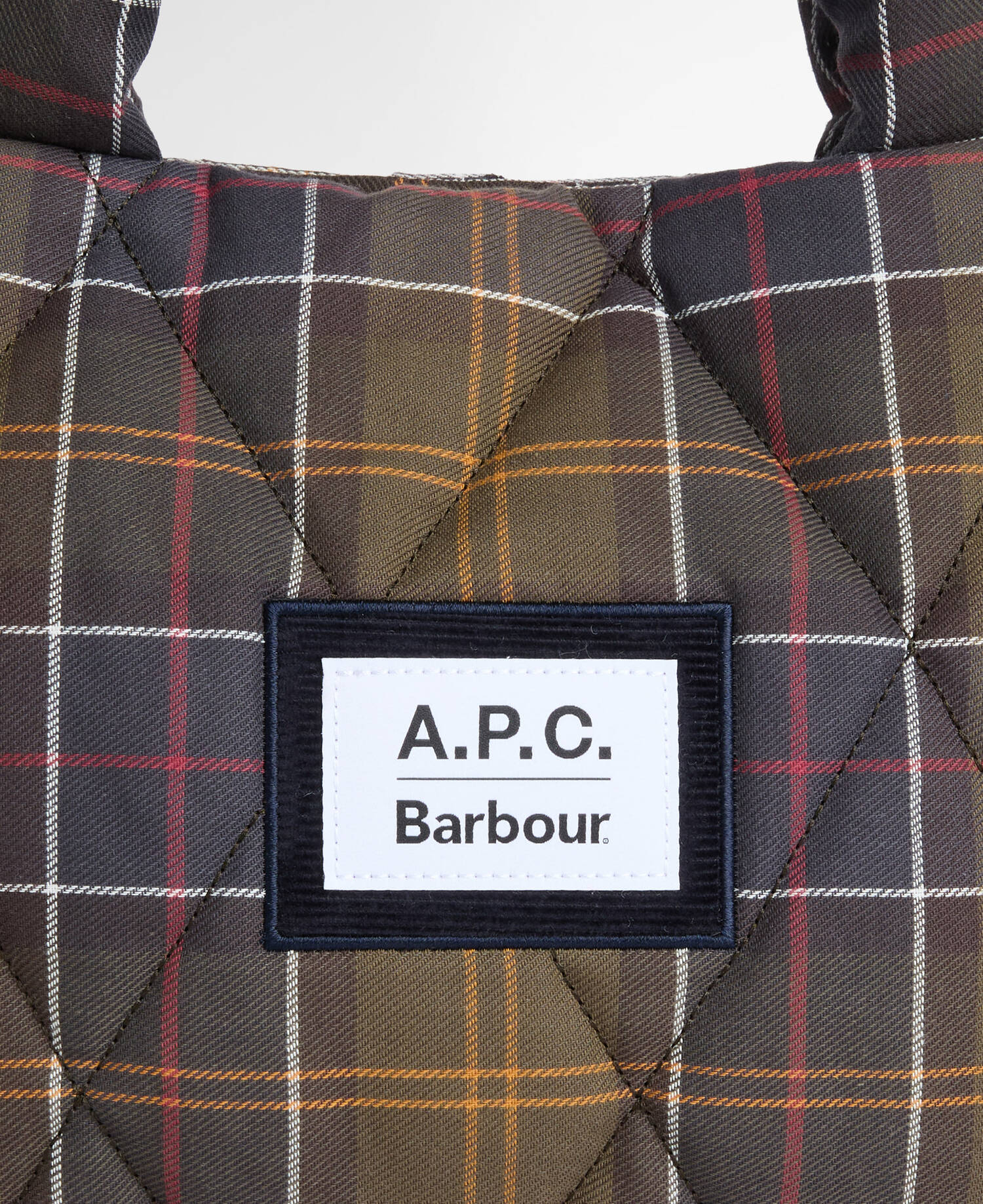 Barbour x A.P.C. Tartan Quilted Crossbody Bag Classic Tartan image number 2