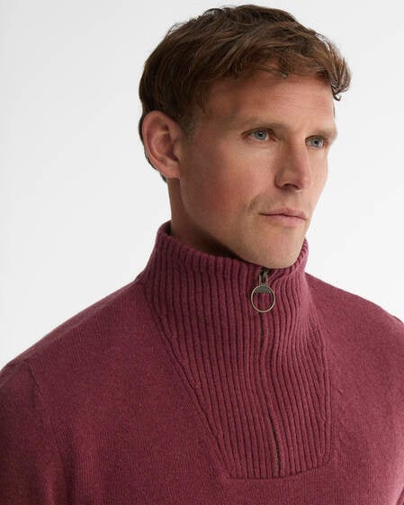 Nelson Essential Quarter-Zip Jumper Mauve